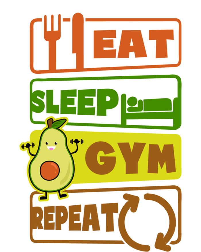 Eat Sleep Gym Repeat Design Vegan Athlete Meaningful Gift T-Shirt