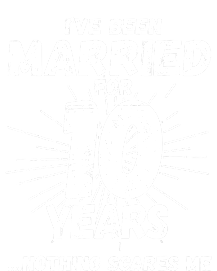 Couples Married 10 Years - Funny 10th Wedding Anniversary Womens Cotton Relaxed Long Sleeve T-Shirt