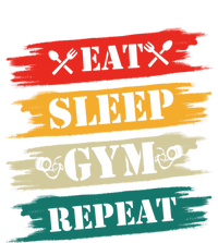 Eat Sleep Gym Repeat Retro Vintage Workout Gift Tie-Dye T-Shirt