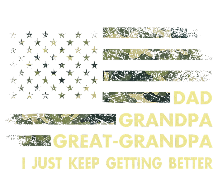 Dad Grandpa Great Grandpa Fathers Day Flag Gift Tee T-Shirt