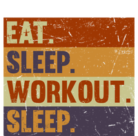 Eat Sleep Workout Repeat Funny Gift Funny Vintage Bodybuilder Gym Meaningful Gif Mesh Reversible Basketball Jersey Tank