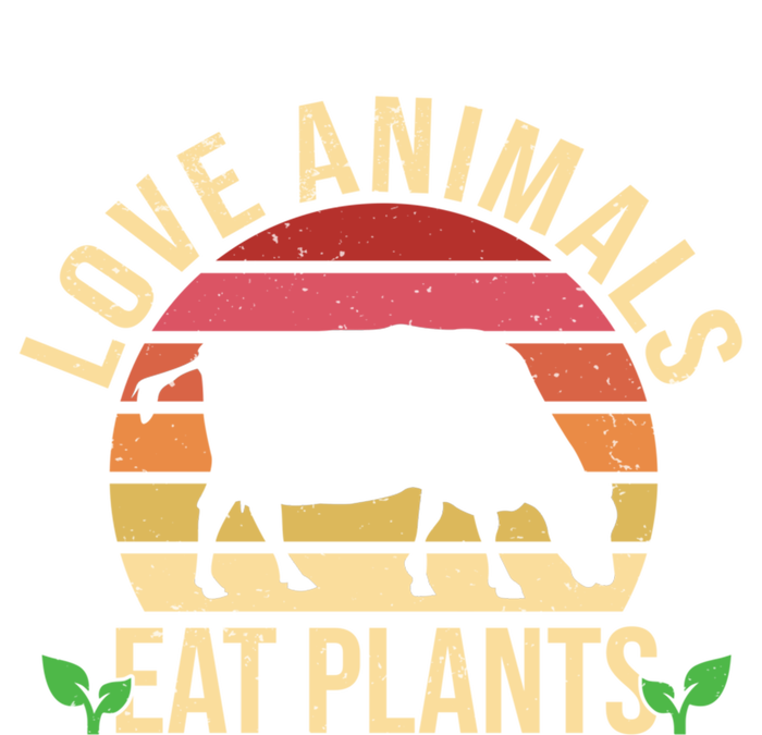 Love Animals Eat Plants Funny Gift Funny Vegan And Vegetarian Gift Tie-Dye Long Sleeve Shirt