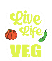 Live Life On The Veg Veganism Vegan Plants Gift 16 in Basic Backpack