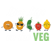 Live Life On The Veg – Vegan Lifestyle Funny Carrot Lover Gift Magnet