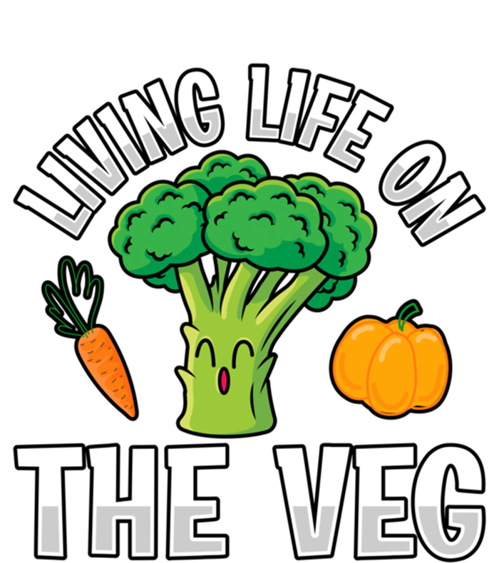 Living Life On The Veg Vegan Vegan Funny Saying Gift Kids Long Sleeve Shirt