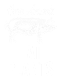 Love Animals Eat Plants Diet Vegan Veganism Meat Free Great Gift Women's Tri-Blend 3/4-Sleeve Raglan Shirt