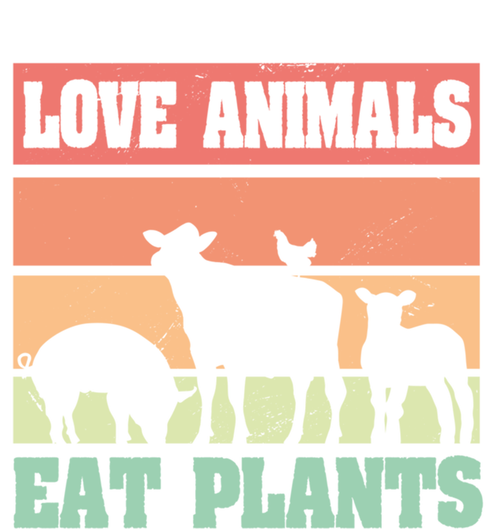 Love Animals Eat Plants Vegetarian Vegan Gift Premium T-Shirt