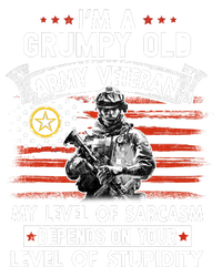 Grumpy Old Veteran Tee Pride Army Sarcasm Retired 7-Panel Snapback Hat