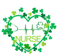 Heart Shamrock Nurse St Patricks Day Nursing Gift T-Shirt