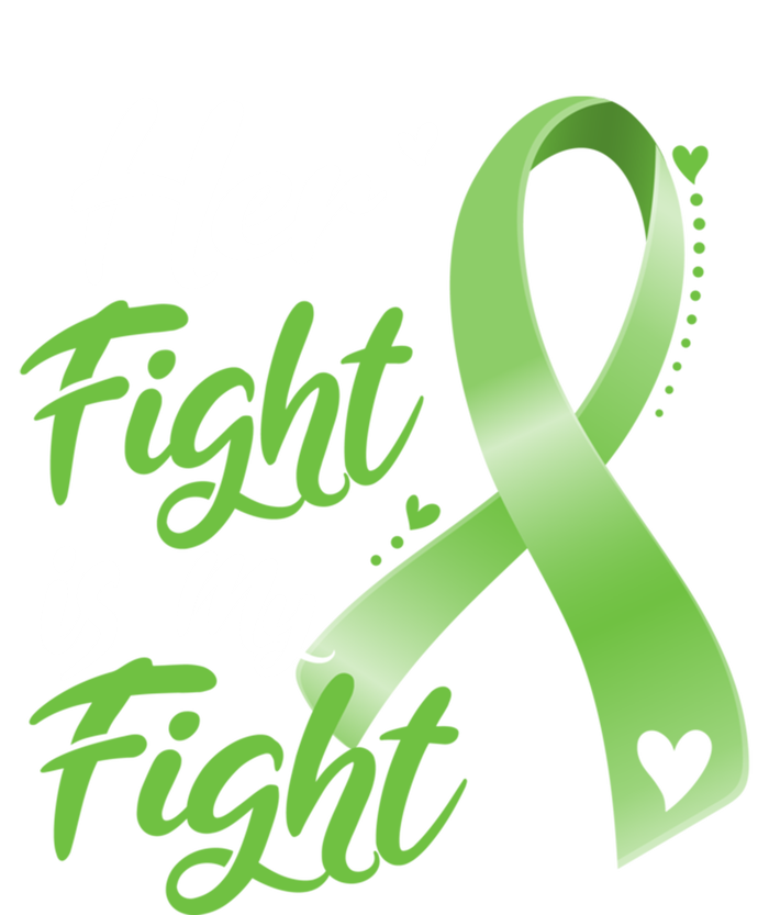 Her Fight Is My Fight Lymphoma Cancer Awareness Ribbon Mom Gift Ceramic Bell Ornament