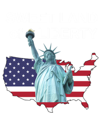 Fourth Of July Sweet Land Of Liberty Usa Flag Patriotic Gift Tie-Dye T-Shirt