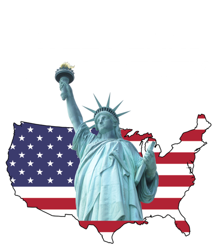 Fourth Of July Sweet Land Of Liberty Usa Flag Patriotic Gift Tie-Dye T-Shirt