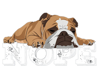 Nope Lazy English Bulldog Dog Lover Women's Pullover Hoodie