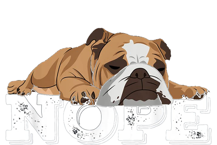 Nope Lazy English Bulldog Dog Lover Women's Pullover Hoodie