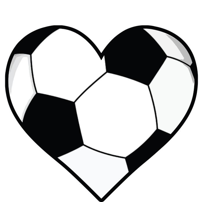 Soccer Ball Heart Gift Idea For Mom Dad Women's T-Shirt