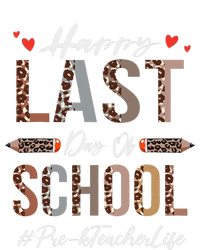 Prek Teacher Happy Last Day Of School Summer Funny Leopard T-Shirt