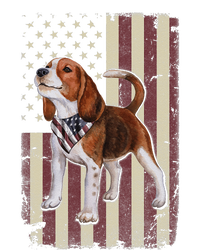 Beagle American Flag Bandana Patriotic 4th Of July Tall Hoodie