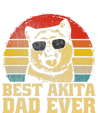 Best Akita Dog Dad Father Papa Puppy Ever Funny Retro Gift Cooling Performance Long Sleeve Crew