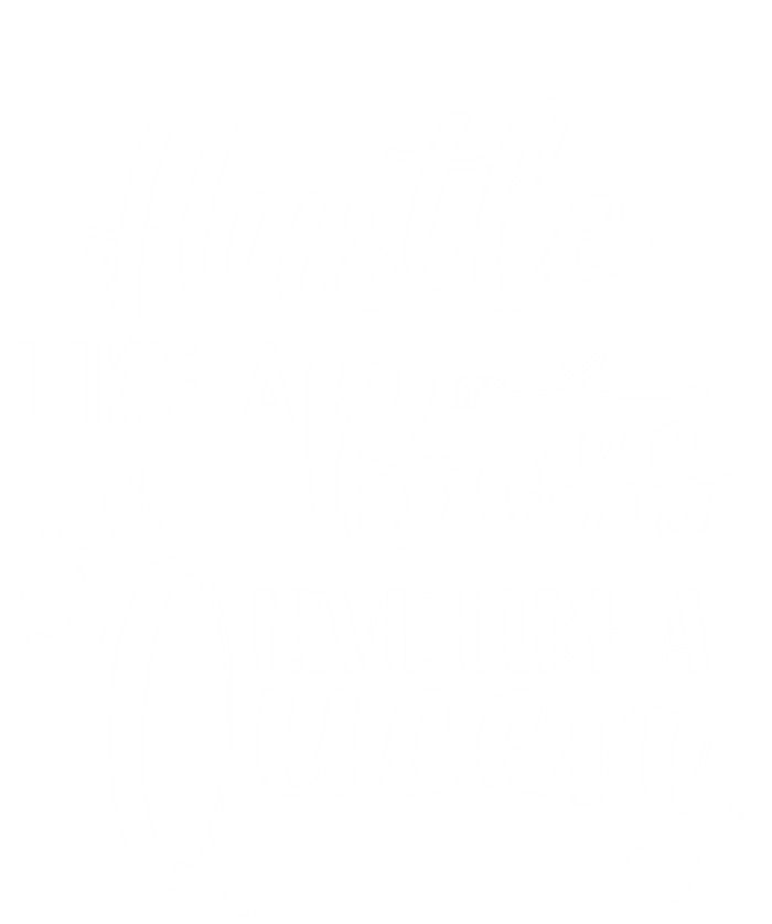 Hustle Like A Boss Live Like A Queen Gift Wife Mom Boss Cool Gift Women's Flannel Pajama Set