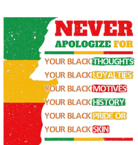 Never Apologize For Your Blackness Juneteenth Black Pride T-Shirt