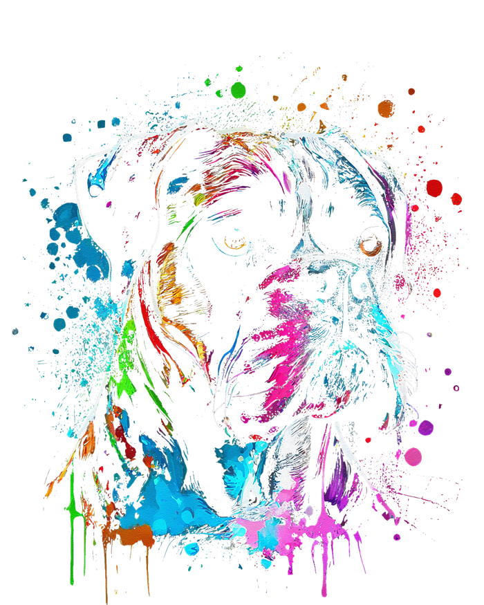 Boston Boxer Dog Painting Watercolor Paint Colorful Mom Dad Cooling Performance Long Sleeve Crew