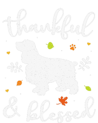 Cocker Spaniel Thanksgiving Dog Thankful Blessed Mom Gift Women's T-Shirt