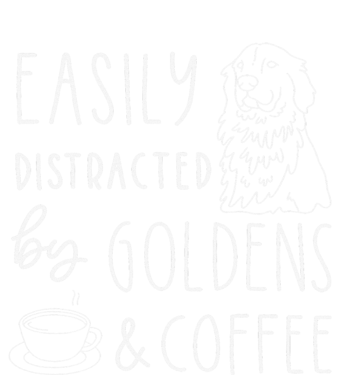 Easily Distracted Golden Retrievers & Coffee Dog Poster