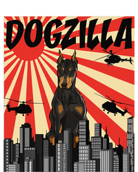 Funny Retro Japanese Dogzilla Doberman Pinscher Poster