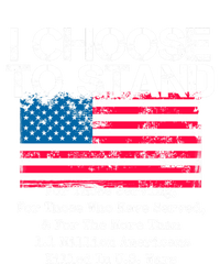 I Choose To Stand American Flag Cool Gift National Usa Anthem Cool Gift Full-Length Apron With Pockets