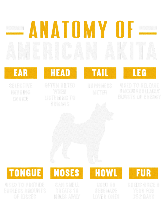 Anatomy Of An American Akita Cooling Performance Long Sleeve Crew