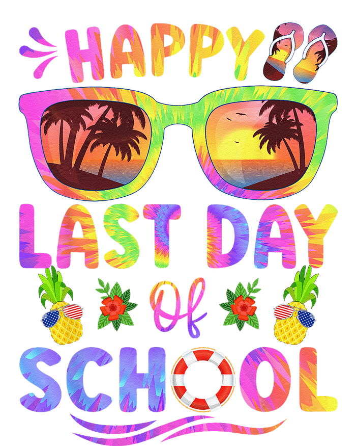 Last Day Of School Schools Out For Summer Teacher Tie-Dye Long Sleeve Shirt