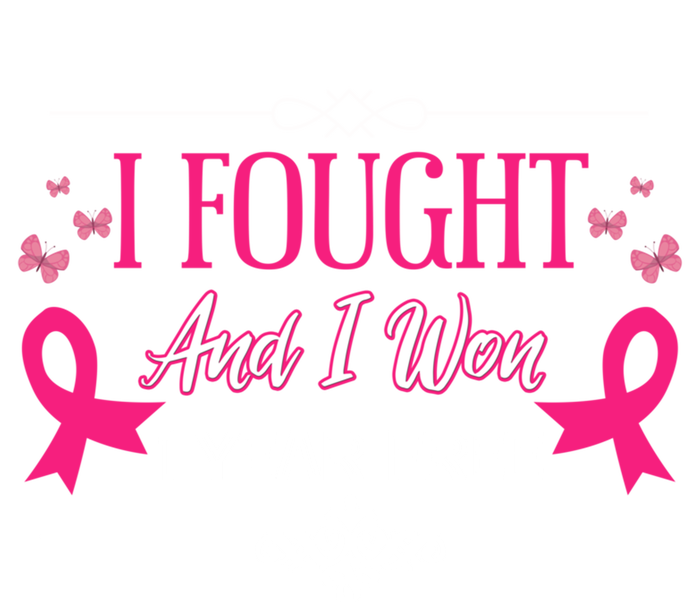 I Fought And I Won 1 Year Free Gift Ladies Long Sleeve Shirt