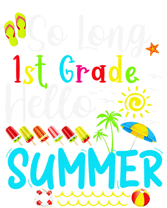 So Long 1st Grade Hello Summer Teacher Student School Cooling Performance Crew T-Shirt