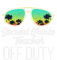 Sunglasses Beach Sunset Summer Second Grade Teacher Off Duty T-Shirt