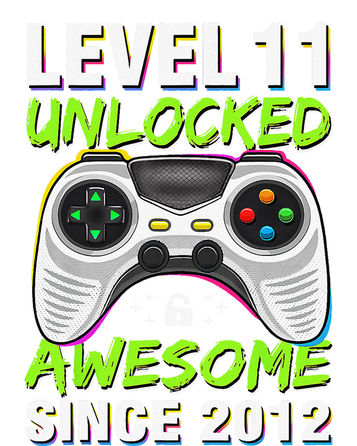 Awesome Since 2012 11th Level 11 Unlocked Birthday Vintage T-Shirt