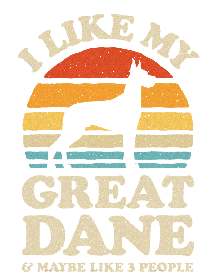 I Like My Great Dane And Maybe Like 3 People Dog Lover Retro Baby Bodysuit