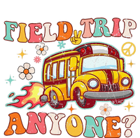 Field Trip Anyone Groovy School Bus Driver Yellow Bus T-Shirt