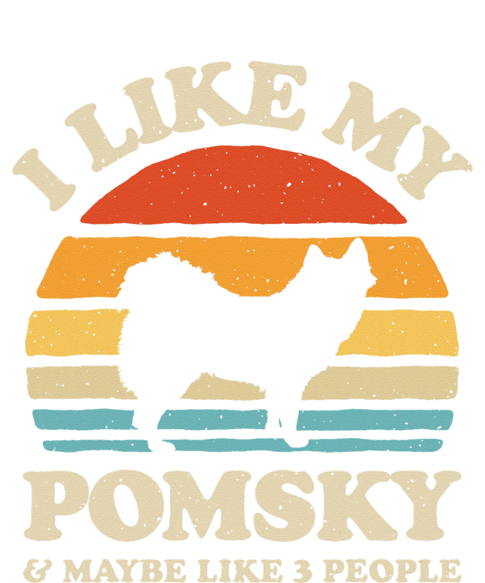 I Like My Pomsky And Maybe Like 3 People Dog Lover Retro Tote Bag