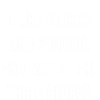 I Like Stocks And Cycling Funny Day Trader Stock Market Gift Kids Hoodie