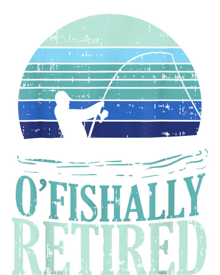 Ofishally Retired Fishing Retro Retirement Dad Gift Zip Tote Bag