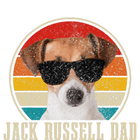 Jack Russell Dad Funny Dog Vintage Jack Russell Terrier Women's V-Neck T-Shirt