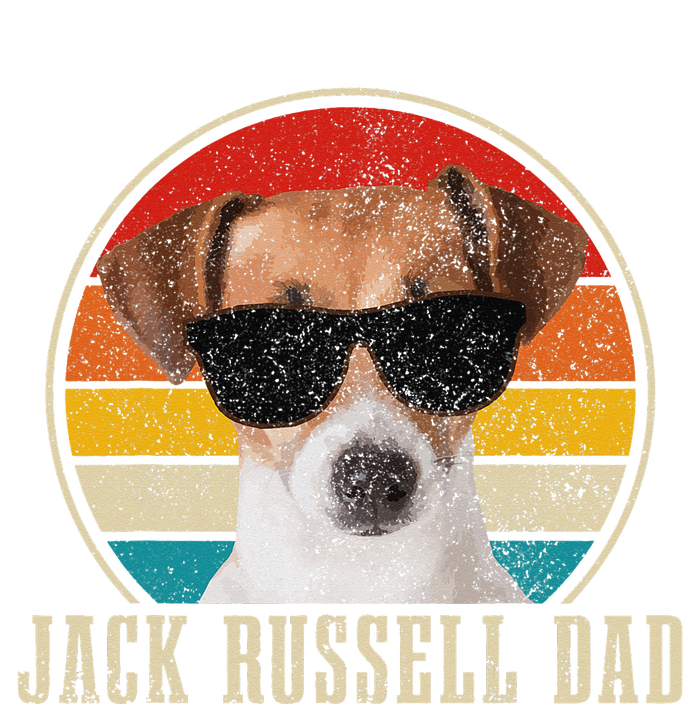 Jack Russell Dad Funny Dog Vintage Jack Russell Terrier Women's V-Neck T-Shirt