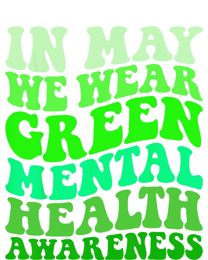 Mental Health Awareness In May We Wear Green Mental Health Poster