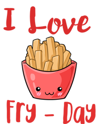 I Love Frycute Giftday French Fries Gift Short Acrylic Beanie