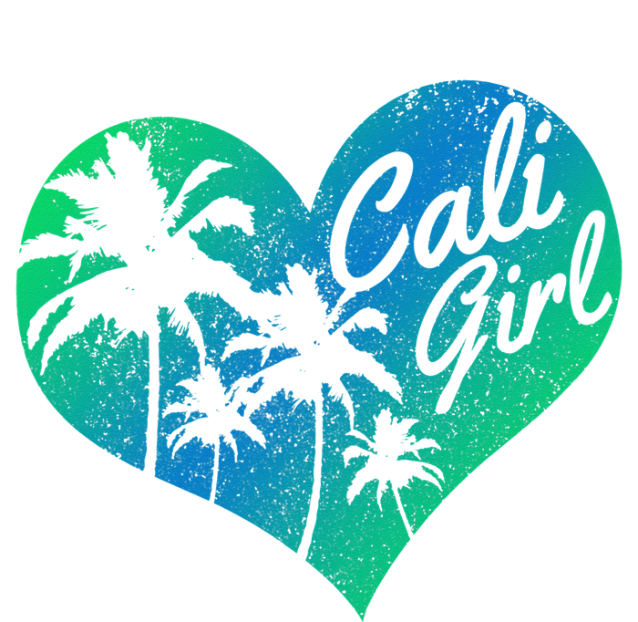 Cali Vintage California Heart Palm Trees Summer Gift T-Shirt