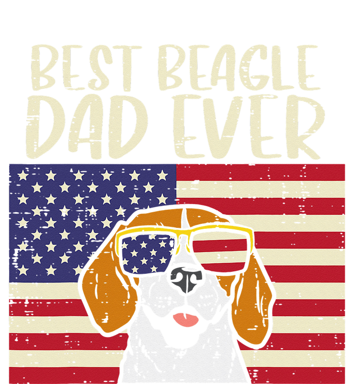 Best Beagle Dad Ever Flag Patriotic Dog Lover Owner T-Shirt