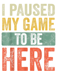 I Paused My Game To Be Here Funny Retro Vintage Video Gamer Dry Zone Grid Polo