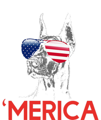 Merica Doberman American Flag 4th of July Dobie Sweatshirt