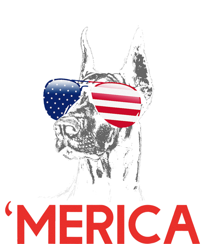 Merica Doberman American Flag 4th of July Dobie Sweatshirt