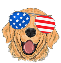 Patriotic Golden Retriever Dog 4th of july Gift Cooling Performance Crew T-Shirt